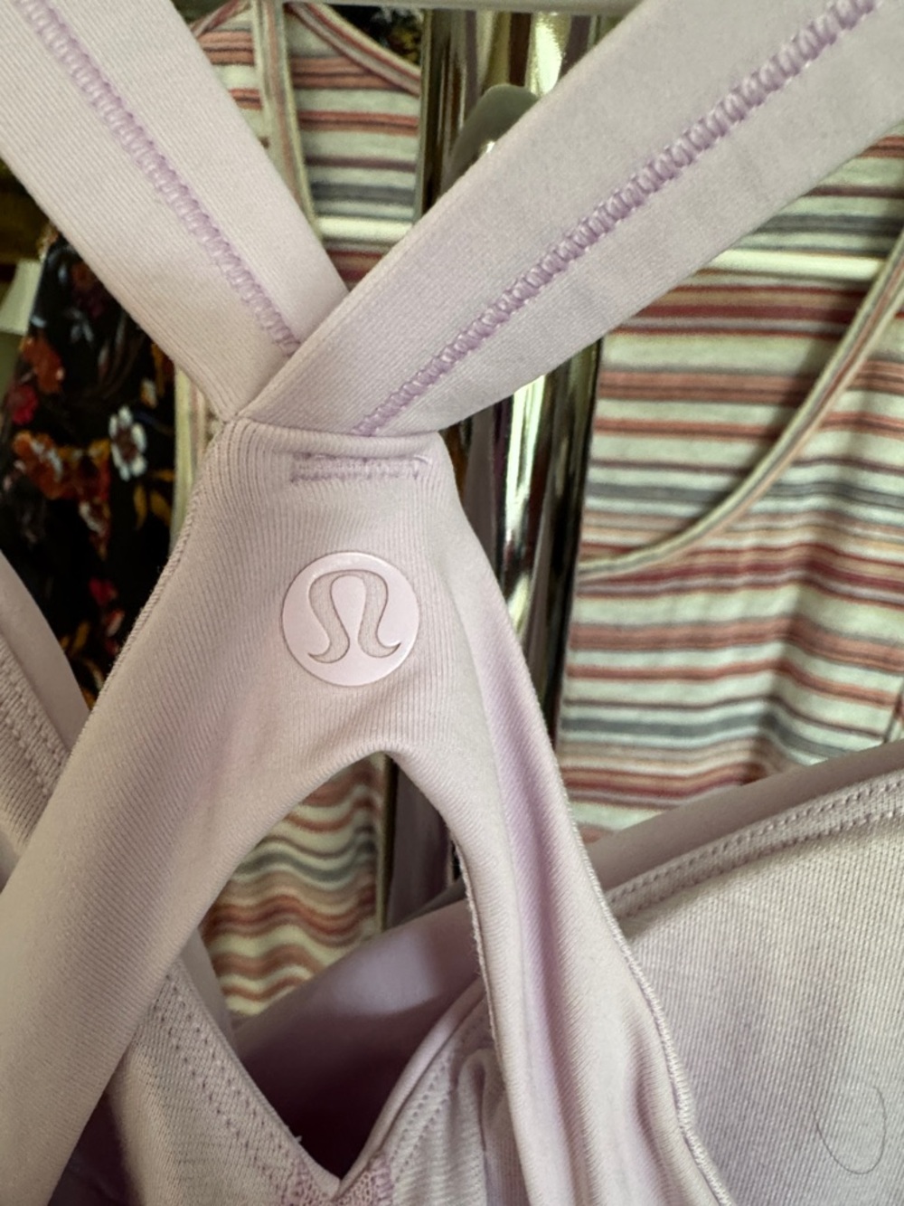 Lilac Cross-Back Women's Top - Picture 3 of 5